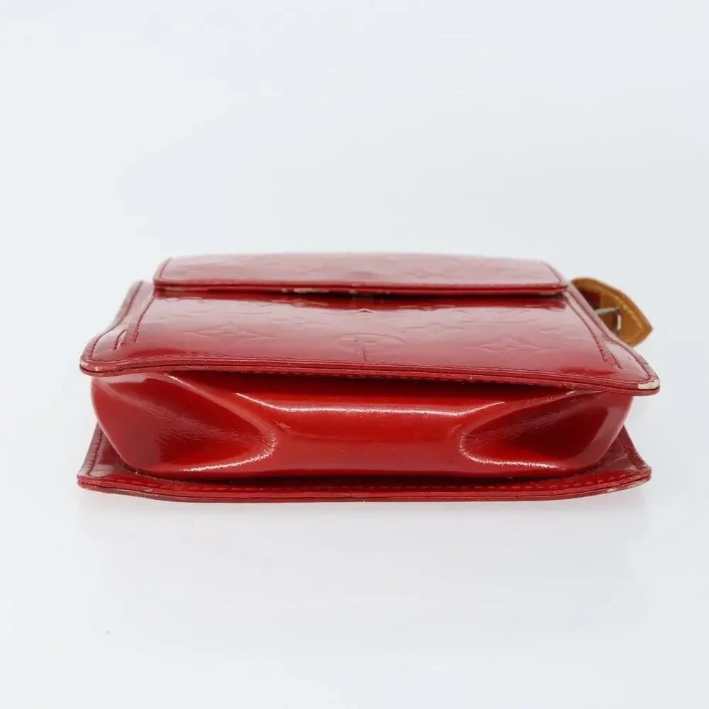 Louis Vuitton Monogram Vernis Motto Accessory Pouch Red